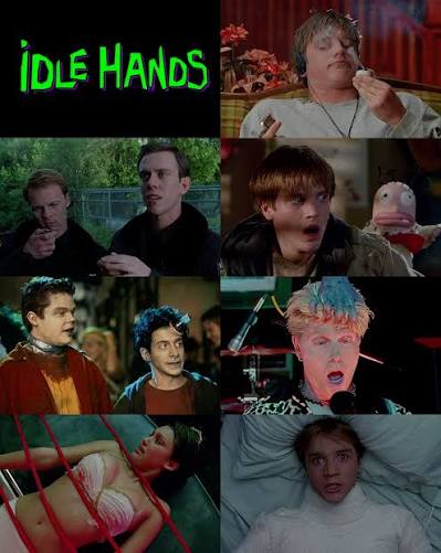 The touching story of a boy and his right hand.” Idle Hands, directed by  Rodman Flender, was released on this day in 1999 🎬 A late '90s cult  favorite that leans hard