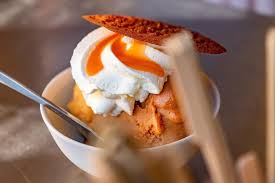 Aurelien Bailly On Instagram Princesse Peche La Deesse Des Desserts Dresses Minute Peche Abricot Clafoutis Creavore Gl In 2020 Food Eggs Benedict Breakfast