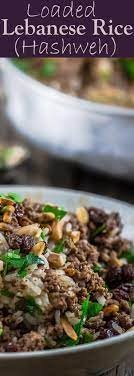 Lebanese Rice Hashweh The Mediterranean Dish Easy Flavorful Loaded Lebanese Rice With Ground Beef Toasted Mediterranean Dishes Lebanese Recipes Recipes