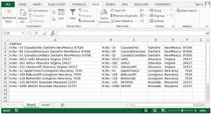 Splitting A Full Address Into Three Or More Separate Cells In Microsoft Excel Microsoft Excel Tips From Excel Tip Excel Tutorials Excel Inspirational Cards