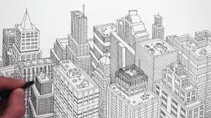 How To Draw A City In 3d Detail City Drawing Drawing Wallpaper Youtube Art Tutorials