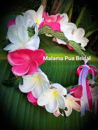 Flower Crown Real Touch Silk Flowers Bridal Hair Piece Tropical Headpiece Hawaiian Plumeria Wedding Hawaiian Flower Crown Flower Crown Bridal Hair Flowers