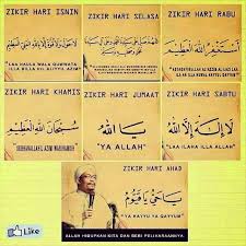 Cartoon image image zikir hari ahad. Zikir Hari Khamis