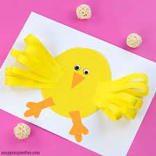 Art washes away from the soul the dust of everyday life.. Easter Chick Paper Craft Easy Peasy And Fun