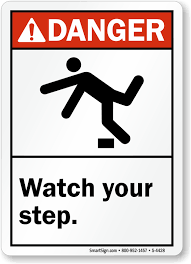 Industrial safety signs & lockout. Funny Watch Your Step Signs Shefalitayal