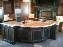 Black And Gold Kitchen Cabinets Betularie Granite With Black Gold Distressed Cabinets Ogee Demi Edge Distressed Kitchen Distressed Cabinets Black Kitchens