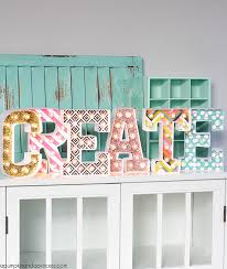 Here we have the capital freestanding letters, where it all started for happy hallie co! Ideas The 27 Craftiest Ways To Decorate Letters