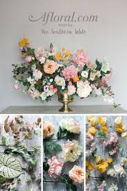 Calla lily peony and orchid silk florler centerpiece with feathers ar373 : Pin On Diy Wedding