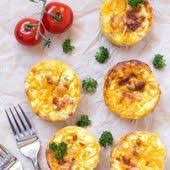 Easy Brunch Idea Breakfast Egg Muffins With Ham Amp Cheese This Make Ahead Main Dish Is Perfect Fo Egg Muffins Breakfast Healthy Snacks Recipes Easy Brunch