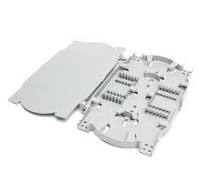 FTTH ABS Plastic KEXINT Fiber Splice Cassette , 12 24 Core ...