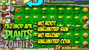 Descarga gratis, 100% segura y libre de virus. Plants Vs Zombies Mod Hack Apk Unlimited Sun No Reload Pvz Mod Apk Android Unlimited Coin Youtube