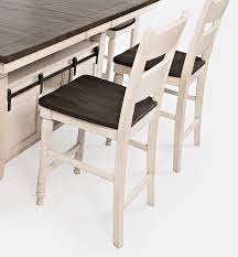 This spacious travis 9 piece counter height dining set rests atop wide panel. Madison County Adjustable Height Dining Room Set Vintage White By Jofran Furniture Furniturepick
