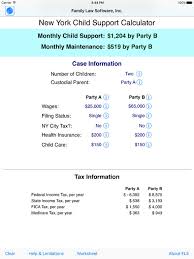 New York State Child Support Calculations Support