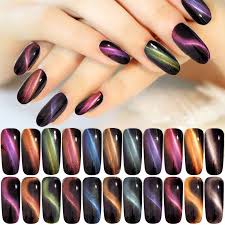 After base coat applied and cured apply one layer of black gel polish and. 1 Box 3d Cat Eye Effect Magnet Mirror Powder Beauty Holic Cat Eye Nails Polish Cat Eye Nails Glitter Nail Art