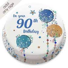 Lots of our men's cakes are based on the birthday boy's interest(s), such as fishing, golf or just drinking beer. Bakerdays Personalised 90th Birthday Cakes Number Cakes Bakerdays
