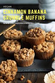 Vegan Cinnamon Banana Crumble Muffins Rezept Vegane Desserts Rezepte Streusel Muffins