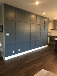 Wood Panel Accent Wall In Benjamin Moore Evening Dove Accent Walls In Living Room Accent Wall Bedroom Living Room Accents