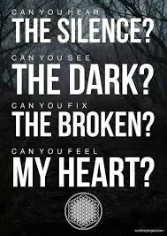 Can You Feel My Heart 3 With Images Bring Me The Horizon Band Quotes