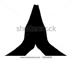 Praying Hands Graphic Hand Silhouette Silhouette Vector Praying Hands