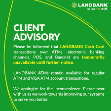 Put the paper/card on a security box. Land Bank Of The Philippines Advisory