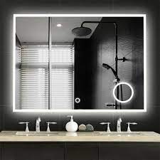Bathroom vanity lights are ideal to place above or beside your mirror. Ivy Bronx Irizarry Led Dimmable Lighted Bathroom Vanity Mirror Reviews Wayfair