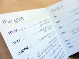 Schedule For Wedding Party Wedding Welcome Bags Wedding Planning Wedding Welcome