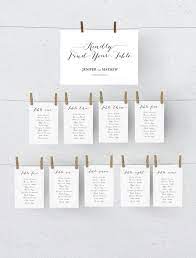 12 Perfectly Organized Seating Charts From Etsy Seating Chart Wedding Template Seating Chart Wedding Wedding Table Seating Chart
