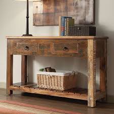 Reclaimed Wood Rustic Console Table In 2020 Reclaimed Wood Console Table Rustic Console Tables Rustic Consoles
