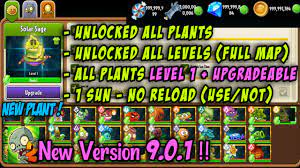 Enjoy this time waster addicted tower defense game. Plants Vs Zombies 2 9 0 1 Mod All Plants Unlocked With Level 1 Upgradeable Full Map Completed Levels Unlimited Coins Gems For Android