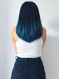 Black And Blue Ombre Hair Short Pin On Haiiirrrr