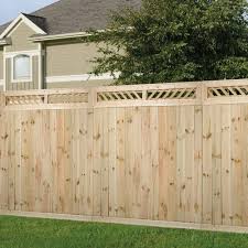 Set the panel and its two posts into the first two footings. Outdoor Essentials 1 Ft X 6 Ft Decorative Lattice Wood Fence Panel Top Kit 206338 The Home Depot Wood Fence Fence Panels Decorative Lattice