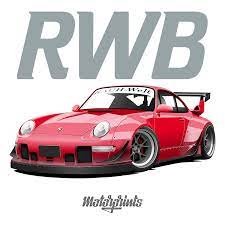 Rwb 993 Red Essential T Shirt By Motorprints Porsche 993 Rwb Vintage Porsche