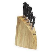 Amefa Richardson Sheffield V Sabatier 5 Piece Knife Block Set Wood Knife Block Set Knife Knife Block