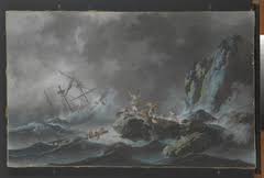 The image is in the public domain, and tagged boats. Snow Storm Steam Boat Off A Harbour S Mouth Joseph Mallord William Turner Artwork On Useum