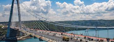 Largest bridge site in the world. 3rd Bosphorus Bridge Turkey Heidelbergcement Group