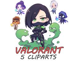 Chibi Valorant Agents Png Bundle | Cute Valorant Characters Clipart Pack -  Etsy
