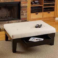 Which coffee tables are the best in the market? chances are you are having a hard time finding the answer. Patterson Ivory Linen Storage Ottoman Modern Living Room Los Angeles By Gdfstudio Houzz
