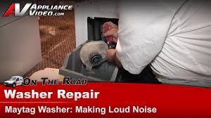 You'll find the pulley around the drive. Maytag Mav3855aww Washer Diagnostic And Repair Making Loud Noise Pump Asm Appliance Video