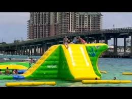 Planning a road trip to destin? Inflatable Obstacle Course At Crab Island Inflatable Obstacle Course Crab Island Destin Fl Florida Vacation