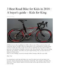 3 Best Road Bike For Kids In 2018 A Buyers Guide Kids For