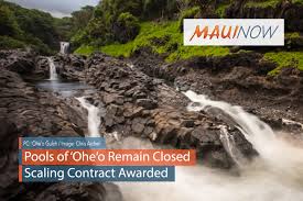 Aka the seven sacred pools. Pools Of Ohe O Remain Closed Scaling Contract Awarded Maui Now