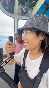 @hugh.hou sweating bullets as we descend down in the cable car in Puerto  Plata, Dominican Republic. Hugh is shooting with our trusty Canon R5C with  the dual fisheye. Our favorite VR 180 setup! We were ...