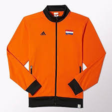 Adidas Black And Orange Jacket Shirts Men S Adidas Soccer Holland Track Jacket Orange Black Small Adidas Men Jackets Track Jackets