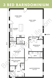 3 Bedroom Barndominium Floor Plans In 2020 Barndominium Floor Plans Floor Plans School Floor Plan
