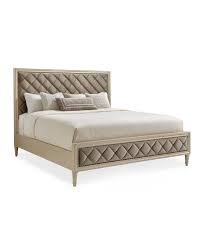 Caracole Millet Diamond Tufted King Bed Furniture Bed Furniture Bedroom Furniture