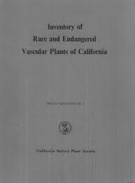 Inventory of Rare and Endangered Vascular Plants of CA
