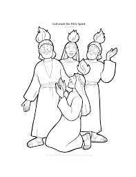 The illustration shows scenes from the early church including pentecost, paul's conversions, and the jailbreak of peter. 52 Free Bible Coloring Pages For Kids From Popular Stories