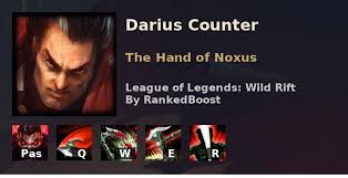 Hemorrhage does not apply to structures nor wards. Lol Wild Rift Darius Counters Best Counters Darius Is Weak Against