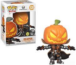 Amazon.com: Funko Pop! Games: Overwatch - Reaper Pumpkin, Glow in The Dark,  Exclusive : Toys & Games