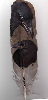 Birds Of A Feather Cast 2020 Ravens On Turkey Feather Artist Karin Taylor Feather Painting Feather Art Bird Wall Art